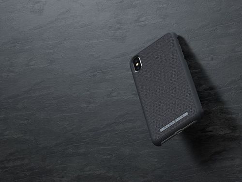 Materiałowe etui do iPhone Xs Max (Dark Grey) na Arena.pl