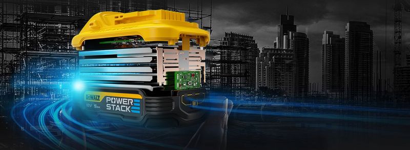 DEWALT AKUMULATOR 18V 5,0Ah 2szt. POWERSTACK DCBP518H2 zdjęcie 10