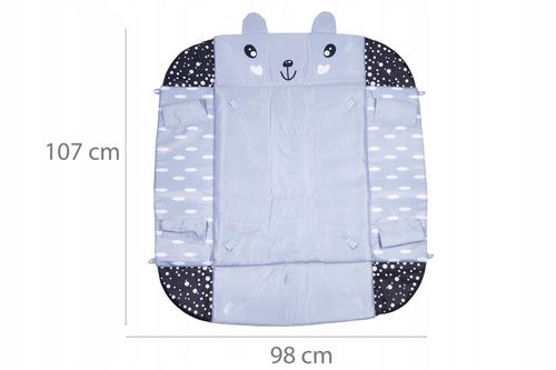 Duża interaktywna edukacyjna dwustronna mata dla niemowląt 3w1 lama na Arena.pl