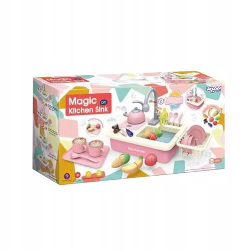 ZLEWOZMYWAK 2w1 KUCHNIA KRAN Z WODĄ NACZYNIA CZAJNIK AKCESORIA WOOPIE na Arena.pl