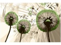 60CM 40CM OBRAZ ŚCIENNY DMUCHAWCE ZIELENI DRUK PŁÓTNO RAMA