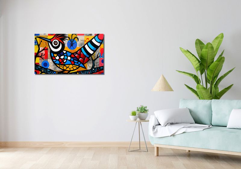 Obraz 90x50cm Ptak Na Wznak zdjęcie 2