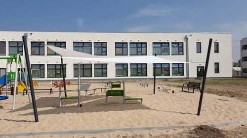 ŻAGIEL OGRODOWY PRZECIWSŁONECZNY STANDARDOWY KWADRAT 3,2X3,2M na Arena.pl