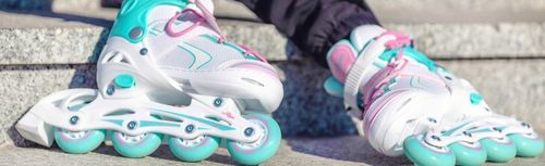 Rolki Regulowane RAVEN Lia Mint 34-37 Kółko LED na Arena.pl