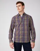 MĘSKA KOSZULA MATERIAŁOWA WRANGLER LS 1PKT SHIRT DUSTY OLIVE W5A14MX45 M