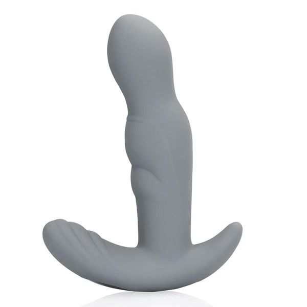 Rotating Prostate Stimulator With Remote Control - Gotham Grey zdjęcie 1