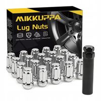 MIKKUPPA 20 szt. nakrętki M12x1.5 chromowane z podkładką do felg