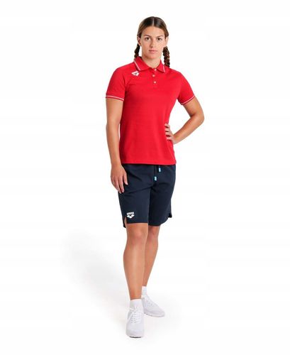 Koszulka polo T-Shirt damski bawełniany sportowy Arena Solid Red R.S na Arena.pl