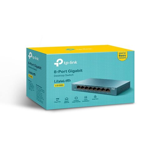 Switch TP-Link 8p LS108G Metal (8x10/100/1000Mbit) na Arena.pl