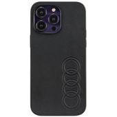 Audi Synthetic Leather iPhone 14 Pro Max 6.7" czarny/black hardcase