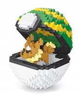 Pokeball NEST BALL Klocki BOX Figurka EEVEE Pokemon Kula