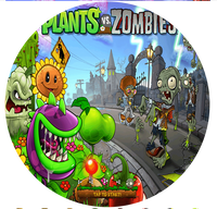 Opłatek na tort Plants of Zombie