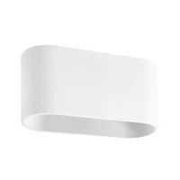 Ścienna LAMPA kinkiet TOBIAS 03960 Ideus owalna OPRAWA metalowa loft biała