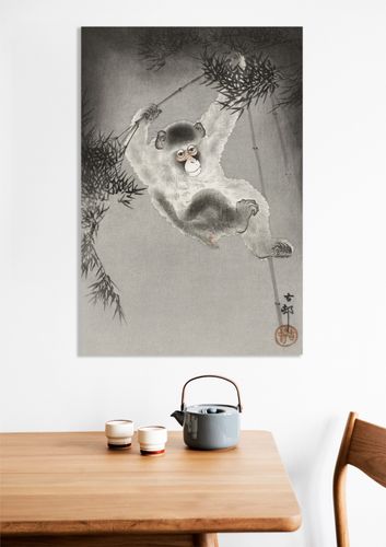 Obraz 60x90cm Monkey, Koson Japoński Vintage do Salonu na Arena.pl