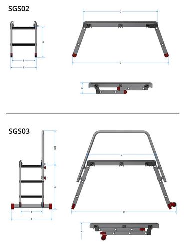 SKŁADANA PLATFORMA ROBOCZA SGS2 - DR SGS2 na Arena.pl