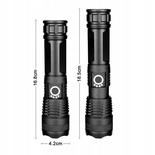 MOCNA LATARKA TAKTYCZNA LED XHP50 ZOOM WOJSKOWA zdjęcie 9