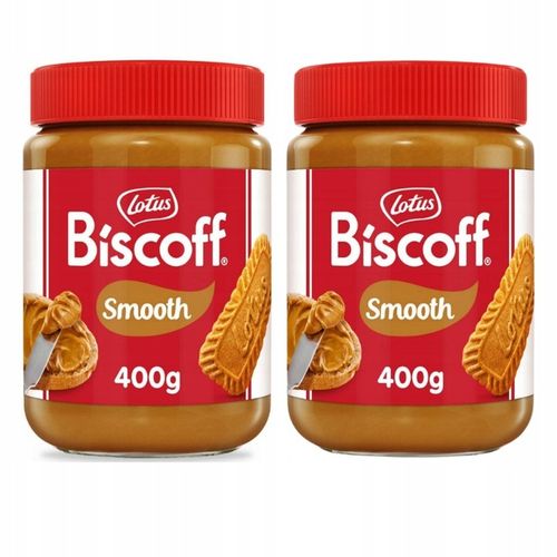 Zestaw 2 x Krem ciasteczko Biscoff gładki 400 g LOTUS na Arena.pl