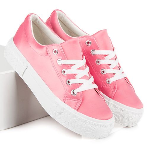 Satynowe Trampki Na Platformie r.36 na Arena.pl