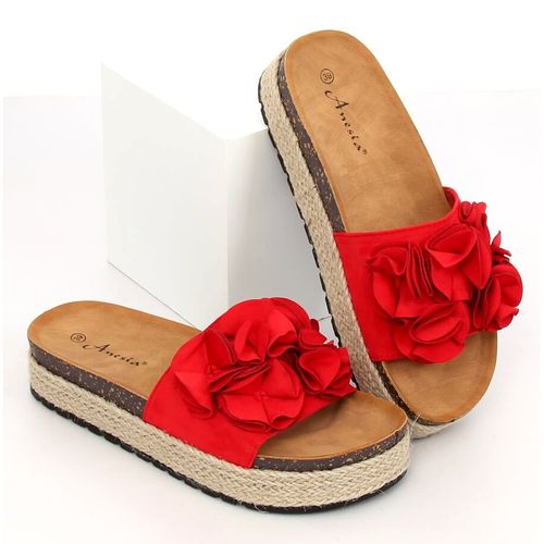 Klapki espadryle czerwone N-35 Red r.41 na Arena.pl