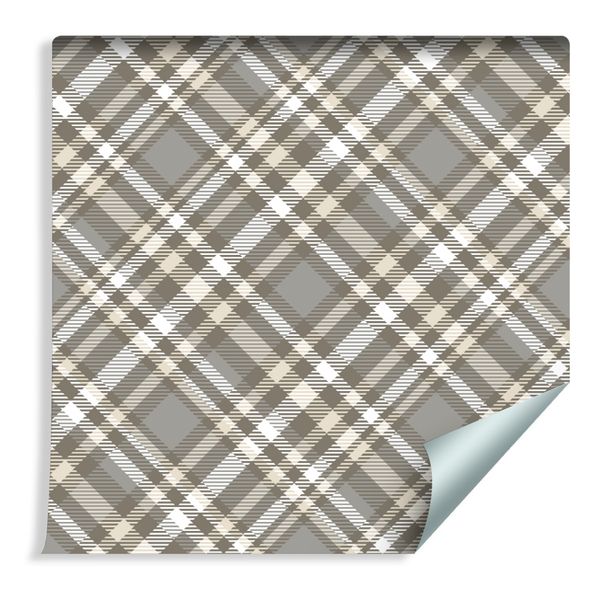 Tapeta Nowoczesny Wzór Tartanu zdjęcie 1