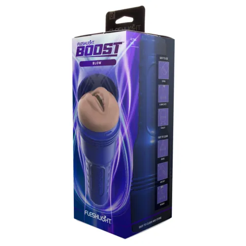 fleshlight boost blow - model z anatomiczną końcowką usta, regulacja ssania na Arena.pl