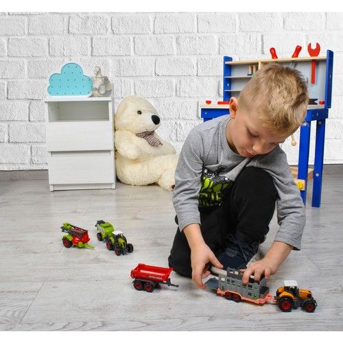 Duży Zestaw Pojazdów Rolniczych Traktor Ciągnik Maszyny Rolnicze Przyczepa na Arena.pl