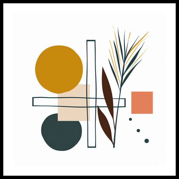 Plakat 70x70cm Ogród Symetryczny zdjęcie 3