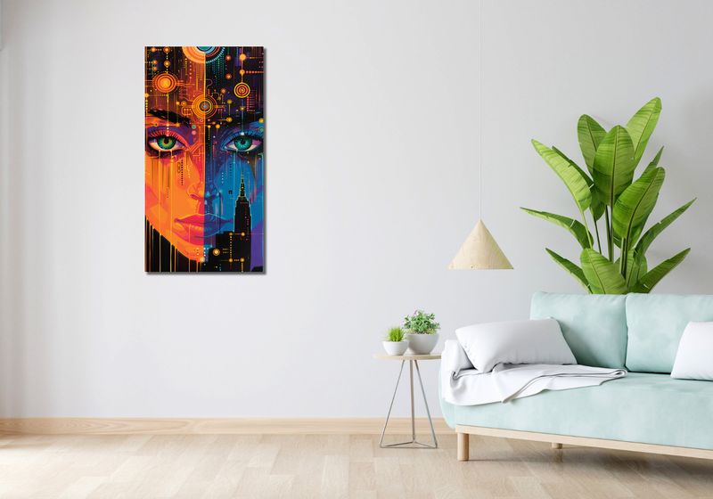 Obraz 50x100cm Cyfrowa Psyche zdjęcie 2