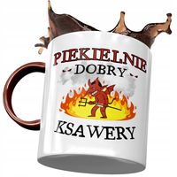 Kubek Bordowy Dla Ksawerego Kolegi Męża Prezent Z Nadrukiem Ze Zdjęciem