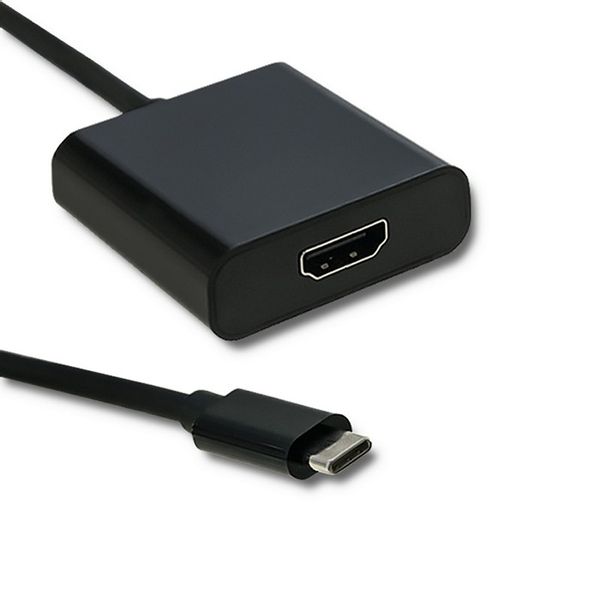 Qoltec Adapter USB typ C męski / HDMI żeński | 4K | 23cm zdjęcie 1