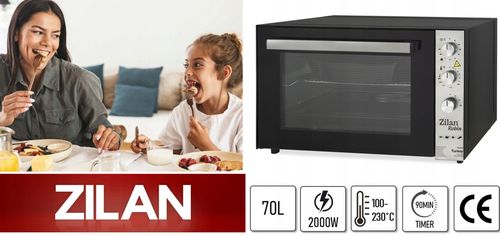 PIEKARNIK ELEKTRYCZNY MINI GRILL TIMER CZARNY 2000W 70L na Arena.pl