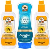 Australian Gold Moisture Lock + 2szt. Australian Gold Spray SPF15