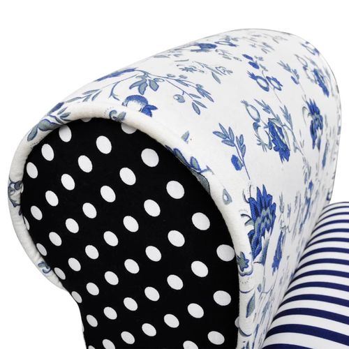 Patchworkowa ławka, niebiesko-biała na Arena.pl