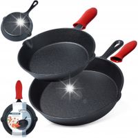 2x Patelnia ŻELIWNA na gaz indukcję grill ognisko do piekarnika 20 25 cm