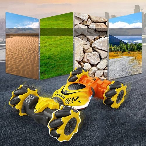 RC SAMOCHÓD KASKADERSKI ZE STEROWANIEM RĘCZNYM 2,4 GHZ OBRÓT O 360° + 2 AKU na Arena.pl