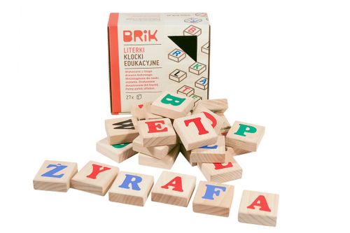Edukacyjne klocki literki na Arena.pl