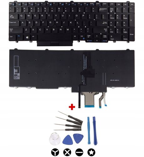 Klawiatura do laptopa Dell E5550 E5570 E5580 E5590 E5591 M7510 M7710 LED PL na Arena.pl