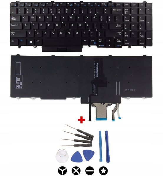 Klawiatura do laptopa Dell E5550 E5570 E5580 E5590 E5591 M7510 M7710 LED PL zdjęcie 1