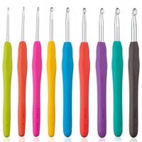 SZYDEŁKA ERGONOMICZNE 9szt 2-6mm Z SILIKONOWĄ RĄCZKĄ ZESTAW SZYDEŁEK ZESTAW