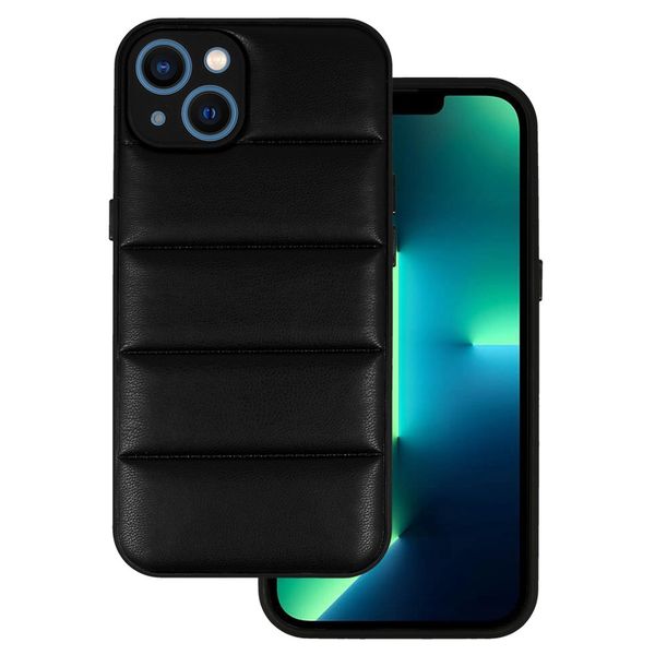 Leather 3D Case do Iphone 13 wzór 2 czarny zdjęcie 1