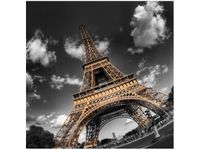 50X50CM OBRAZ WIEŻA EIFFLA OD SPODU DREWNO