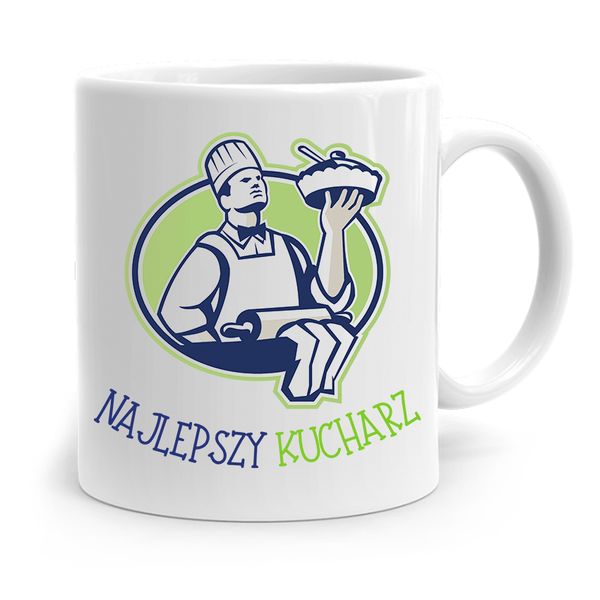 Kubek Prezent Dla Najlepszego Kucharza Kucharki Z Nadrukiem Ze Zdjęciem zdjęcie 1