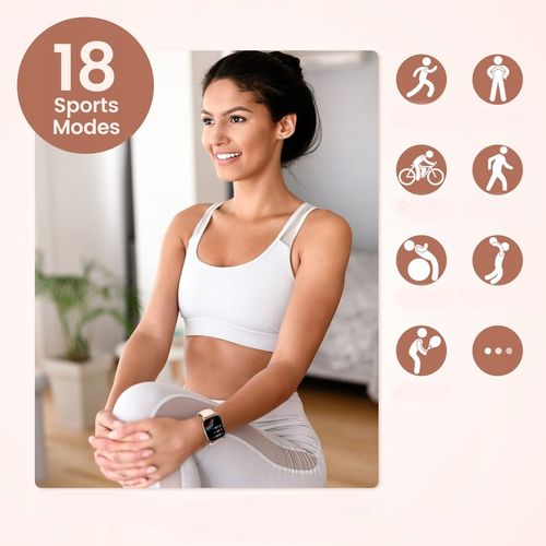 NAIXUES SMARTWATCH ZEGAREK DAMSKI Połączenie Bluetooth 1.85''AMOLED HD IP68 na Arena.pl