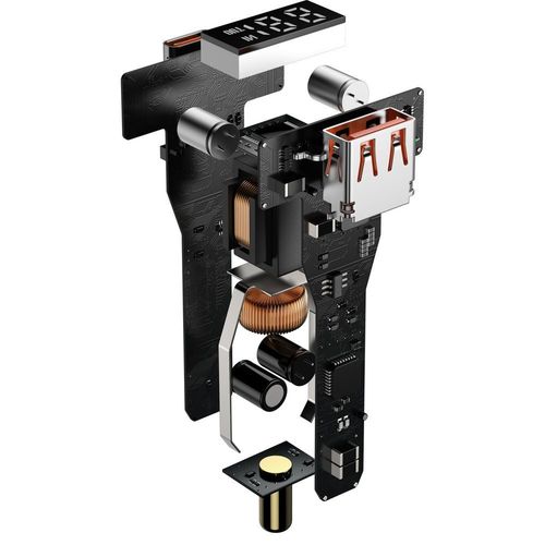 Szybka ładowarka samochodowa Superme USB USB-C PPS QC PD + kabel 1m czarny na Arena.pl