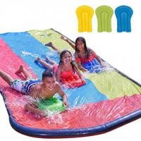 Ślizgawka Ślizg Wodny Potrójny Zjeżdżalnia Wodna z Fontanną dla Dzieci 480