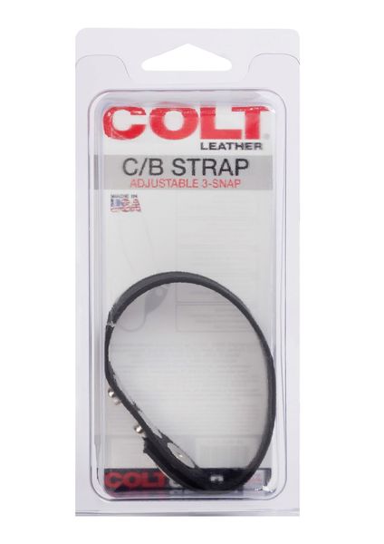COLT Leather C/B Strap 3-snap Black zdjęcie 2