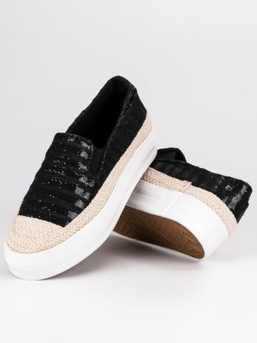 CZARNE TRAMPKI ESPADRYLE Rozmiar - 41 na Arena.pl