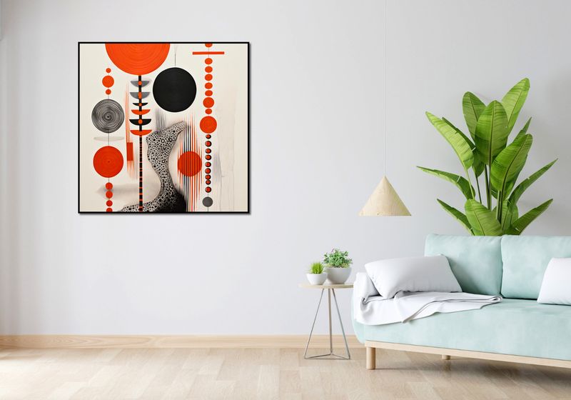 Plakat 100x100cm Kontrastowy Kosmos zdjęcie 4