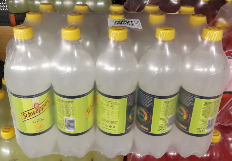 Schweppes 0.85l Lemon - karton zdjęcie 1
