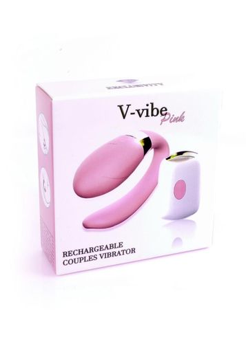 stymulator-v-vibe pink usb 7 function / remote control na Arena.pl